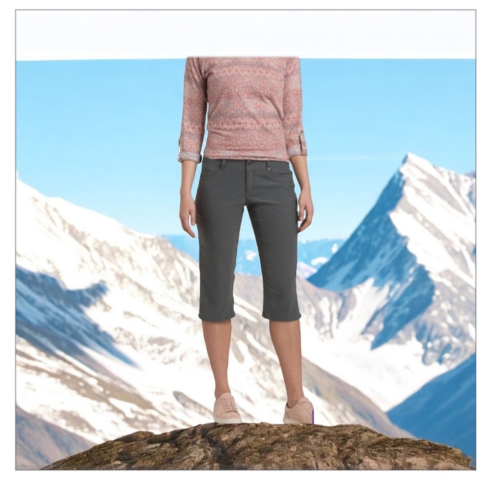 The KÜHL Trekr Kapri with Rekoil Tech- Grey-Hiking Capri Pant-Sz14- like new! ⛺️